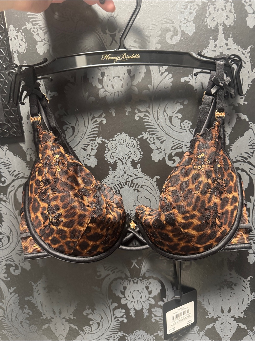 Honey Birdette Sophie leopard bra